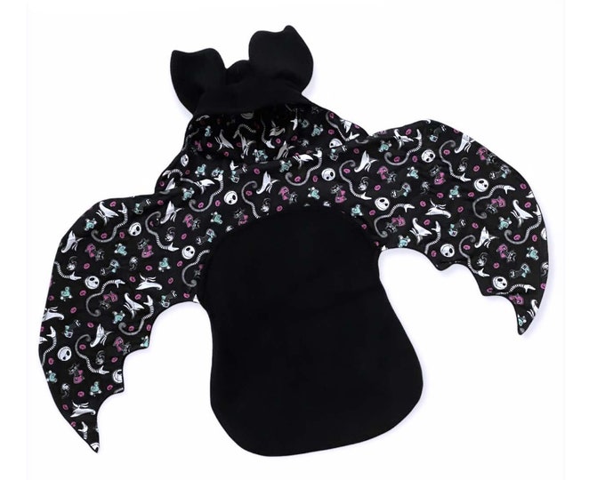 Newborn Black Nightmare Before Christmas Baby Bat Swaddle Blanket / Infant Fleece Sleep Sack Etsy