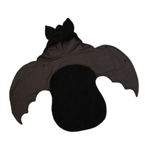 Newborn baby Grey black bat swaddle blanket / infant gray fleece sleep sack / 3-6 months / 6-9 months / preemie baby clearance