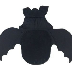 black bat swaddle blanket open wings