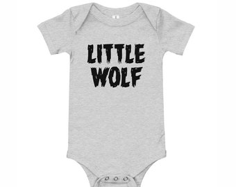 Little Wolf baby newborn baby clothes baby wolf infant outfit baby shower gift baby announcement