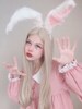 Pink Bunny Ears, Bunny Headband for Girls, Easter Headband, Easter Gifts, Halloween Cosplay, Playboy  Bunny Costume, Furry Costume 