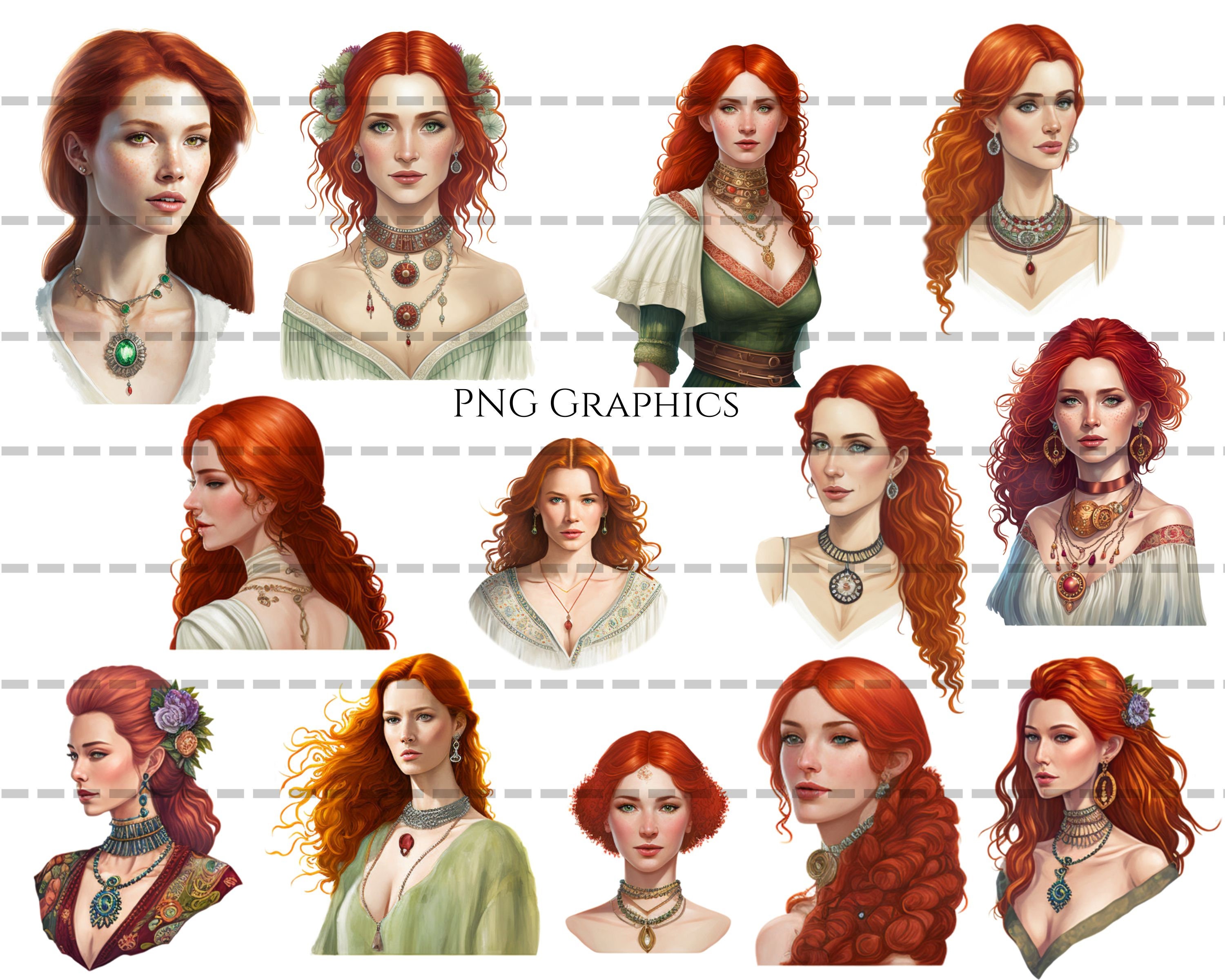 Women Clipart, Irish Women, Pngs, Fashion Woman, Commercial Use Clipart ...