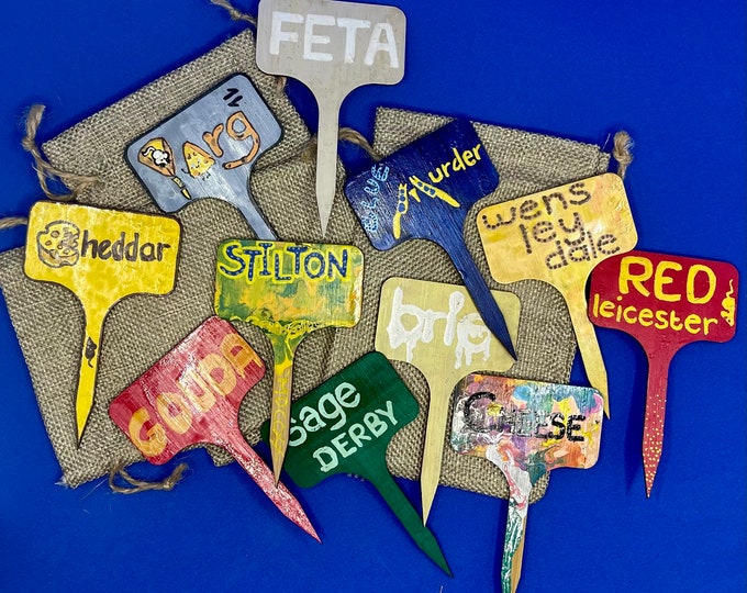 Cheese name markers / tags