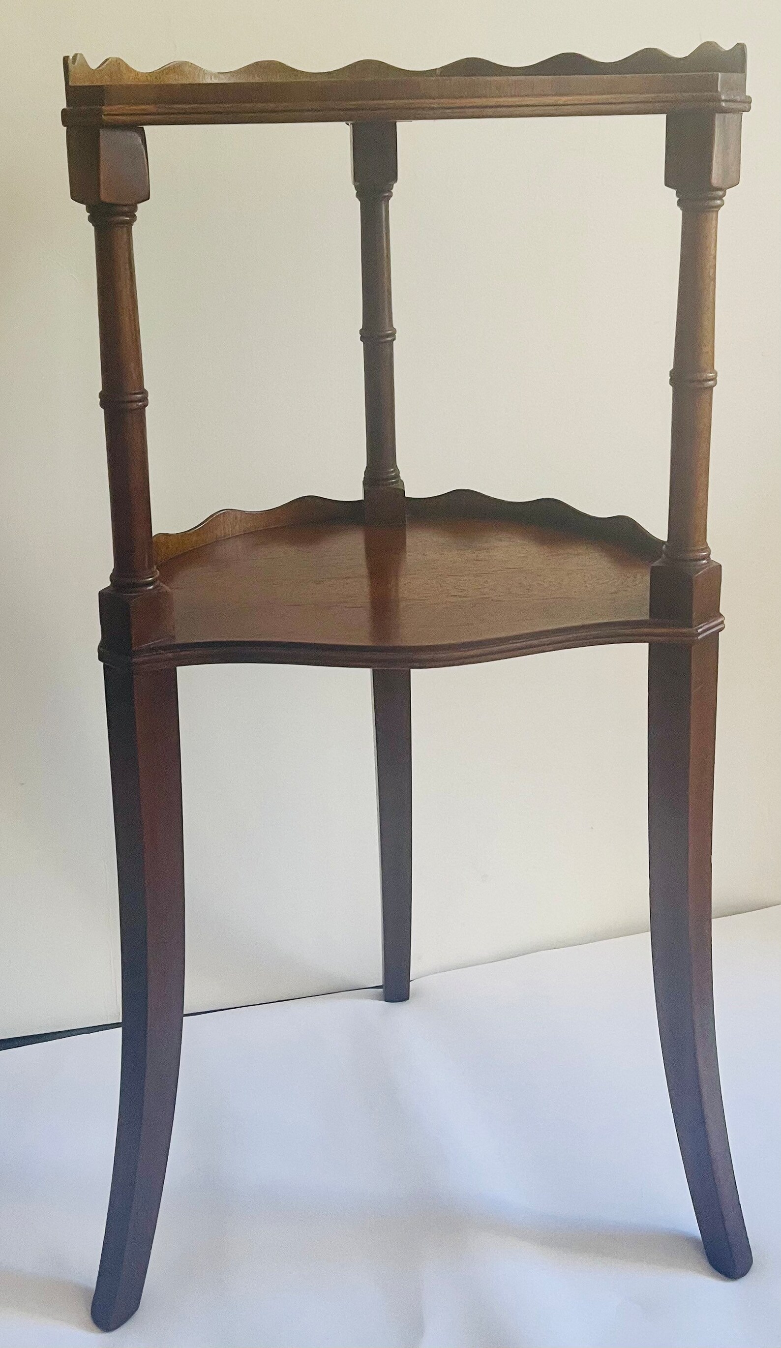 Midcentury Reproduction Regency Yew Side Table Etsy