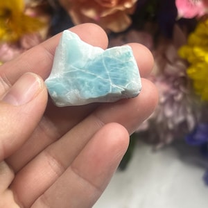 Authentic Larimar Stone, Larimar Slab, Rare Gemstone from the Dominican Republic