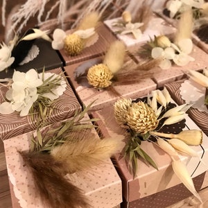 Gastgeschenk Hochzeit | Platzkarten | Kleinigkeit verschenken | Mitbringsel Freunde | Tischdeko | Geschenkidee | minimalistisch | natural