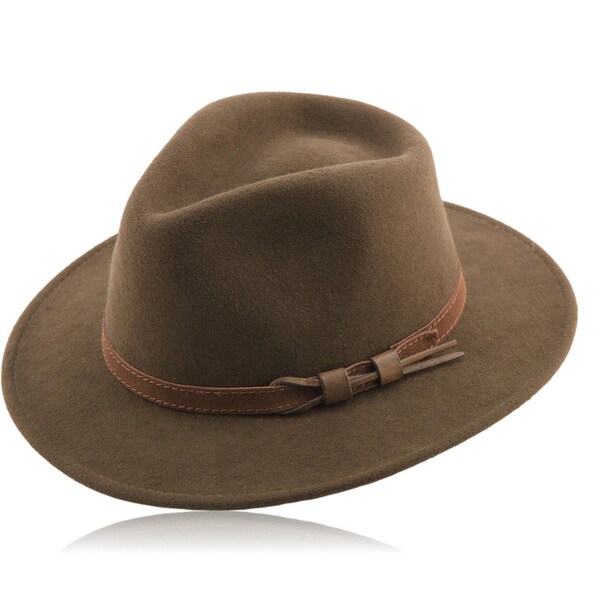 Crushable Traveller Outdoor Hut Fedora Wanderhut Hat Felthat