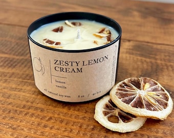 8oz All-Natural Soy Wax Candle | Choose Your Scent | Essential Oil Candle | Handcrafted, Clean-Burning Housewarming Gift