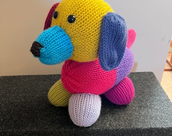 Scrappy Dog - Circular Knitting Machine - PDF PATTERN