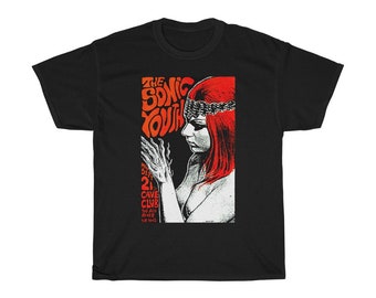 Sonic Youth 'Live '85' - Thurston Moore - Kim Gordon - 80s 90s Alternative Rock - Grunge | Unisex Heavy Cotton Tee