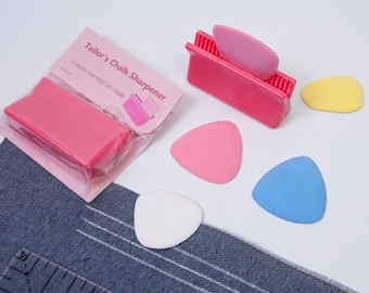 Schneiderkreide Set — Stoffmarkier-Kreide mit Etui & Spitzer | Nähzubehör für Anfänger