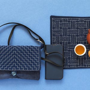 Sashiko Starter Full Kit — Visible Mending on Jeans, Totes & Shirts | Relaxing Hand Embroidery