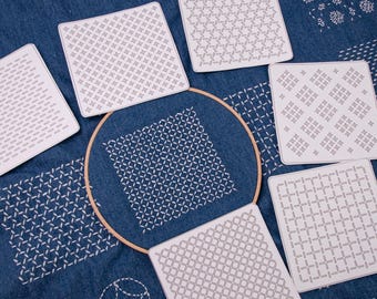 Sashiko Starter Full Kit - Sichtbare Ausbesserung von Jeans, Taschen und Hemden | Entspannende Handstickerei
