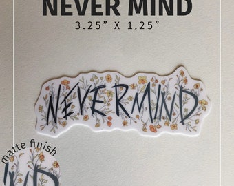 BTS "Never Mind" Vinyl Sticker
