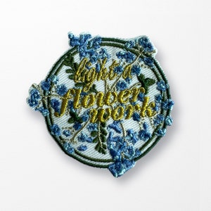 BTS Wild Flower / Flower Work embroidered iron-on patch