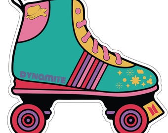 BTS Vinyl Sticker - Dynamite, Permission to Dance, Butter - Disco Roller Blade
