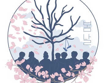 BTS "Spring Day" Vinyl Sticker