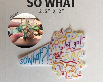 BTS "So What" Vinyl Sticker