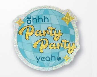 BTS Jungkook “Party Party Yeah" Vinyl Sticker