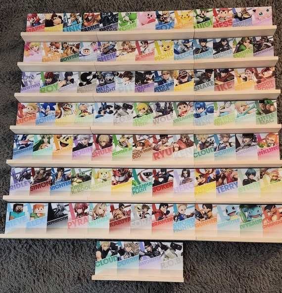 passager fødselsdag Adskille Complete Smash Ultimate Amiibo Wall Shelves. All 95 NEW AND - Etsy