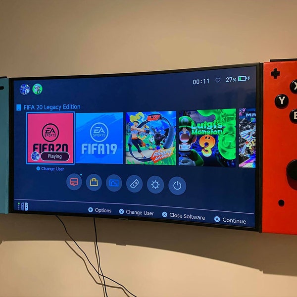 Nintendo Switch Joycon TV Cabinets.  Customizable Colors and Themes!  Mount next to your TV!