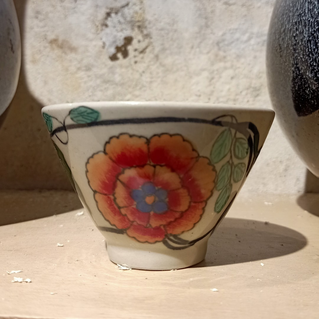 Handmade Ceramics Pour Over V60 Tea Cup Handpaint Tea Cup Etsy