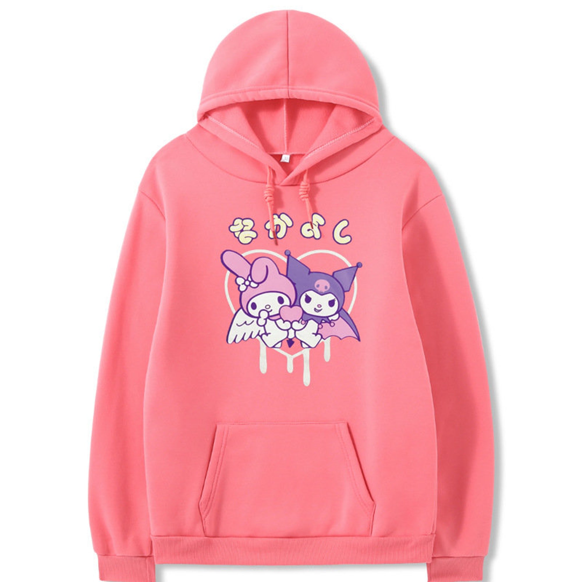 Cute Cartoon Kuromi Hoodie, My Melody and Kuromi Hoodie