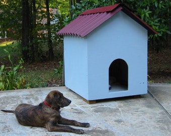 DIY Outdoor Easy Access Doghouse Plans - 001