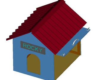 DIY Easy Access Doghouse-Hinged Door - 009