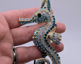 Blue Seahorse Headband