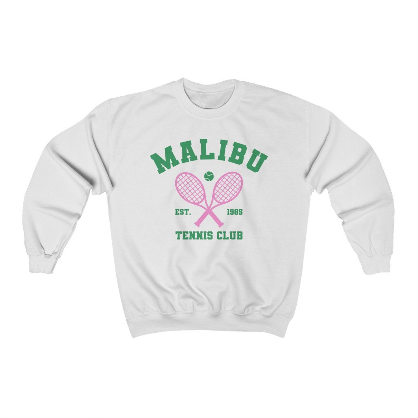 Tennis Sweatshirt Vintage Tennis Club Sweatshirt Preppy Etsy