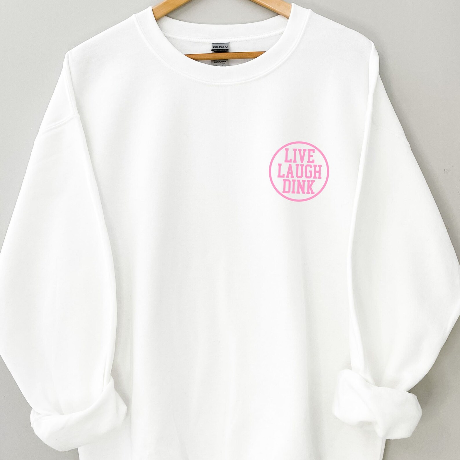 PICKLEBALL SWEATSHIRT - CORAL PINK