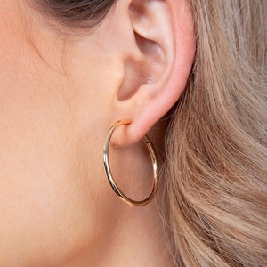 3cm-5cm Spring Clip-On Hoops Gold/Silver Fashion Earrings - Fake Ear Piercings