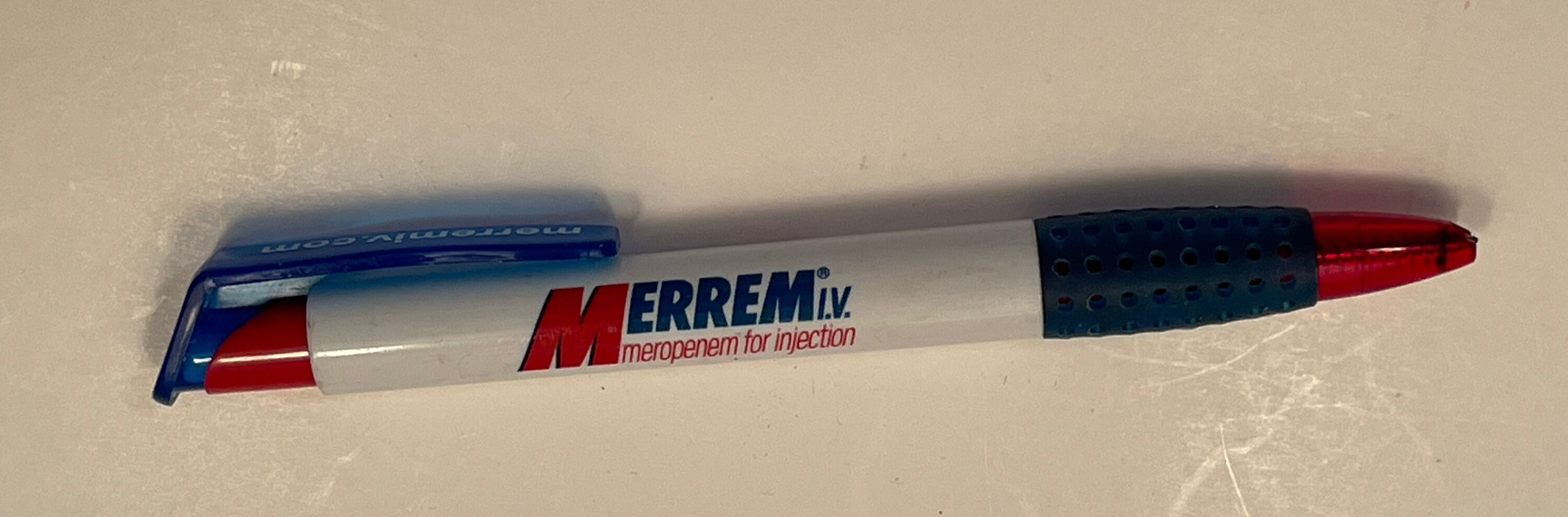 Easy Return 10 Drug Rep Pens Bextra Translucent Blues Red and Silver