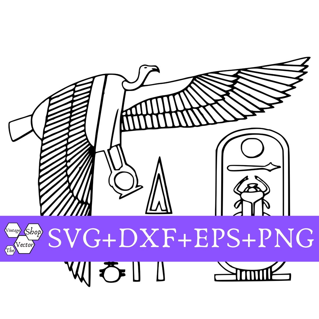 HIEROGLYPH Svg, Egypt Svg, Egyptian Svg, Ancient Egyptian Svg, Digital ...