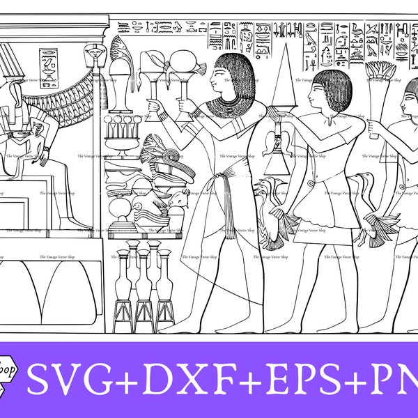 HIEROGLYPH SVG, SVG+dxf+eps+png files, instant download