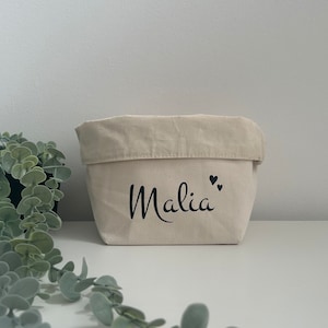 Geschenkkorb personalisiert | Aufbewahrungskorb mit Namen | Geschenk für Kinder | personalisierter Stoffkorb | Körbchen mit Namen