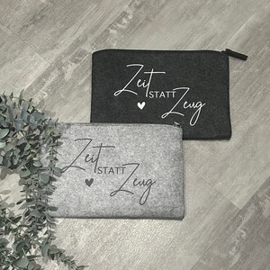 Filztasche | Geschenkverpackung | Gutschein Verpackung | Zeit statt Zeug | Kleine Aufmerksamkeit | Gutscheintasche | Kleine Geschenktasche