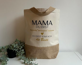 Mama Tasche | Jutetasche Mama | Geschenk für Mama | Muttertagsgeschenk | Einkaufstasche | Jutebeutel Mama