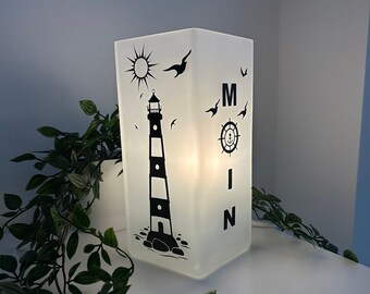 Tischlampe MOIN | Dekoration | Leuchtturm | Urlaubsfeeling für zuhause | Maritim