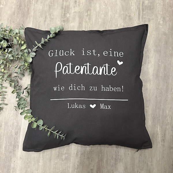 Kissen Patentante | Patenonkel | Geschenk für Paten