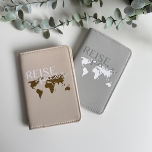 Reisepasshülle | Passhülle mit Name | Kofferanhänger personalisiert | Geschenk für Reise | Reisepasshülle personalisiert | Reiseset mit Name