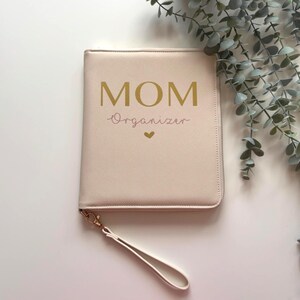 MOM Organizer personalisiert | U-Heft Hülle | Dokumentenmappe | Mutterpasshülle mit Name | Impfpass | Familienorganizer