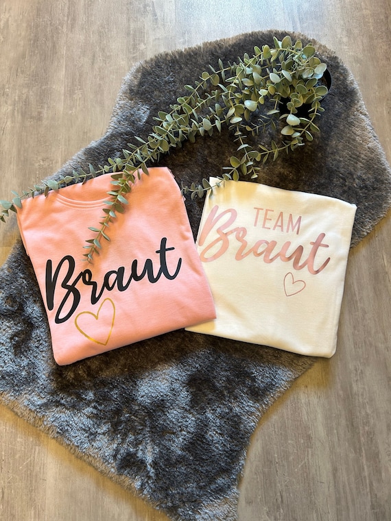 Bügelbild Braut | Bügelbilder JGA | Junggesellinnen Abschied | Aufdruck für T-Shirts | Team Braut | Trauzeugin