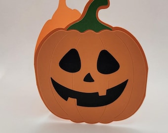 Card Kit, Handmade Card Kit, Halloween Card Kit, Pumpkin Card Kit, Kids Card Kit