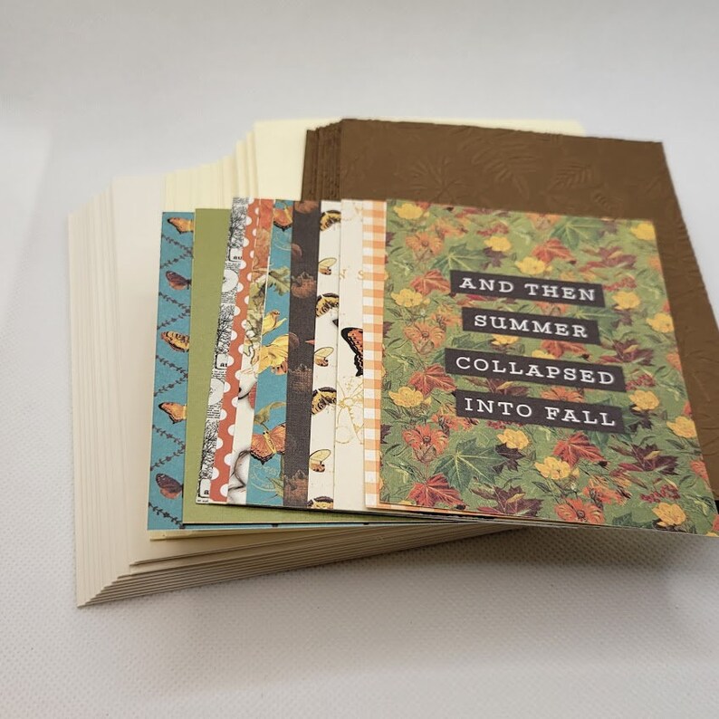 Card Kit, Handmade Card Kit, Fall Card Kit, DIY, DIY Card Kit - Etsy