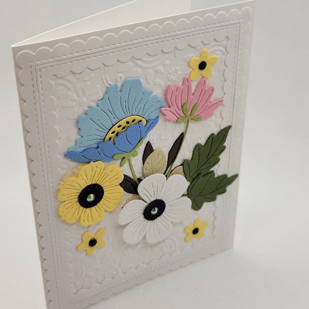 Card Kit, DIY, DIY Card Kit, Floral Card Kit, Handmade Card Kit - Etsy
