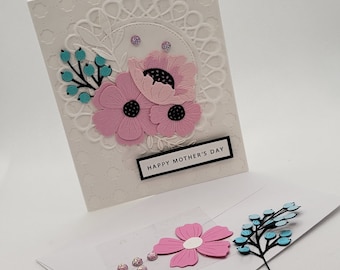 Mother's Day, Happy Mother's Day, Happy Mother's Day, Mother's Day Card, Handmade Mother's Day Card