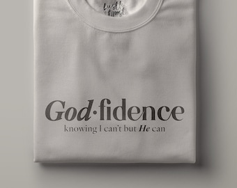Godfidence - Non posso ma Lui può - File Bibbia SVG PDF PNG Christian Cricut