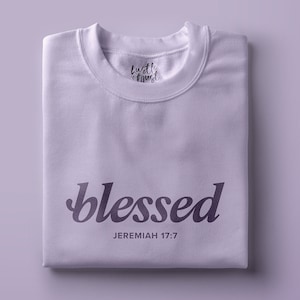 Gesegnet - Jeremia 17:7 - Konfirmation SVG Bibel SVG PDF PNG Christian Cricut Datei